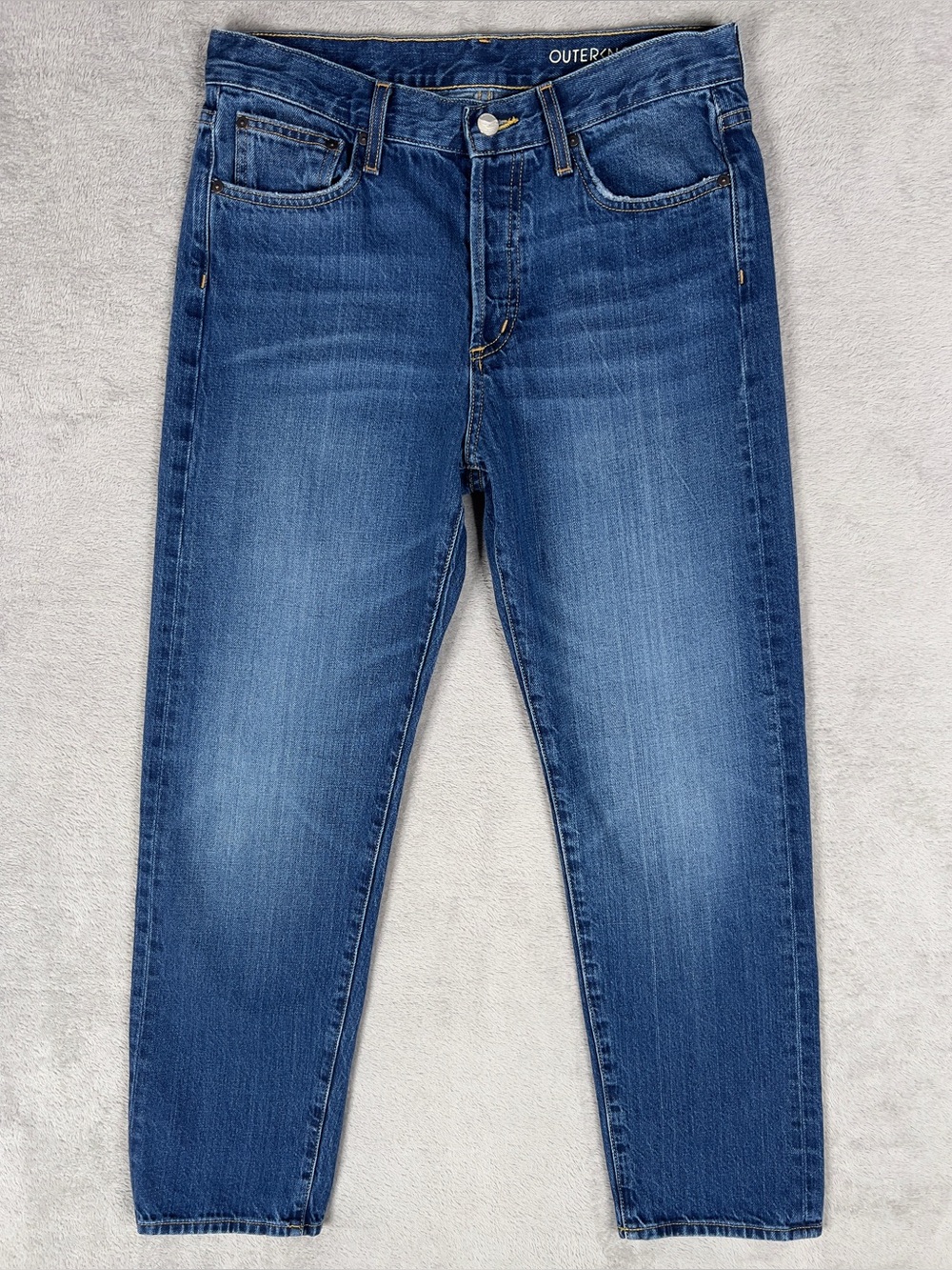 Outerknown Fillmore Boyfriend S.E.A. Jeans Women's 27 Button Fly Straight USA